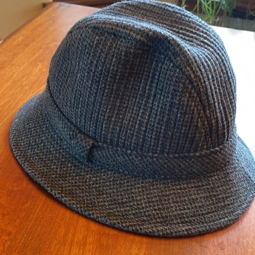 Vintage Pendleton Tweed Fedora Hat - L